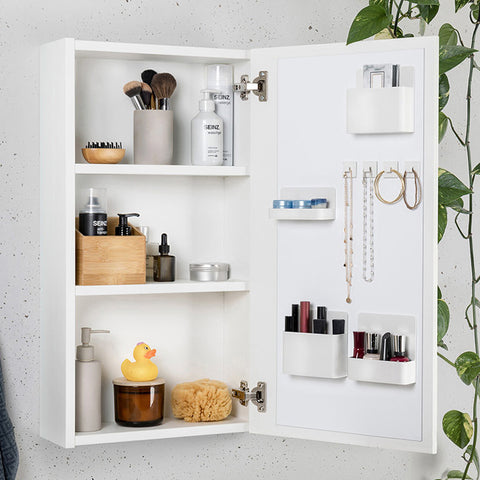 ORGNATIC Schrank Organizer an der Tür im Badezimmerschrank für Kosmetik, Schmuck und Pflegeprodukte