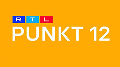 RTL Punkt 12 Logo als TV-Bericht über ORGNATIC Schranktür Organizer